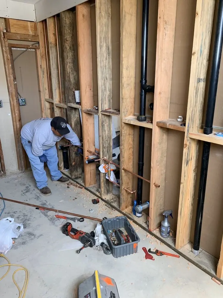 Commercial rough-in plumbing for Gas Line Repair in Nordeau
